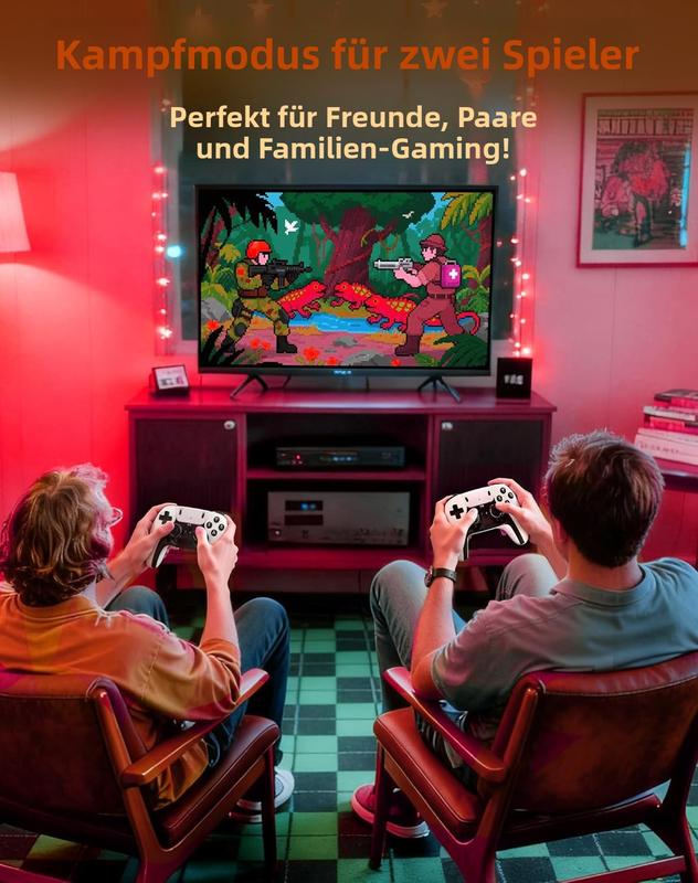 Cadeaux de Noël pour enfants : plus de 40 000 jeux. La console rétro M15 Plus, mise à niveau, est livrée avec des manettes et offre plus de 40 000 jeux, dont deux manettes sans fil et une interface HDMI Plug-and-Play pour téléviseur.