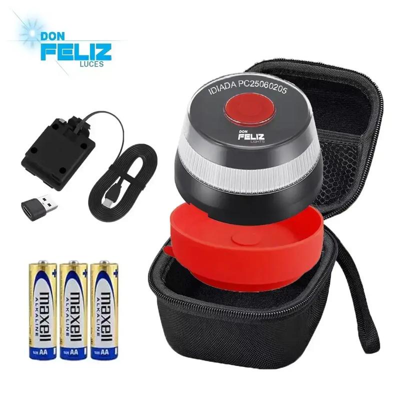 V16 beacon with geolocation and DGT 3.0 connection / Kit V16 beacon + charger and Type C/USB adapter + silicone base and protective case, IP65