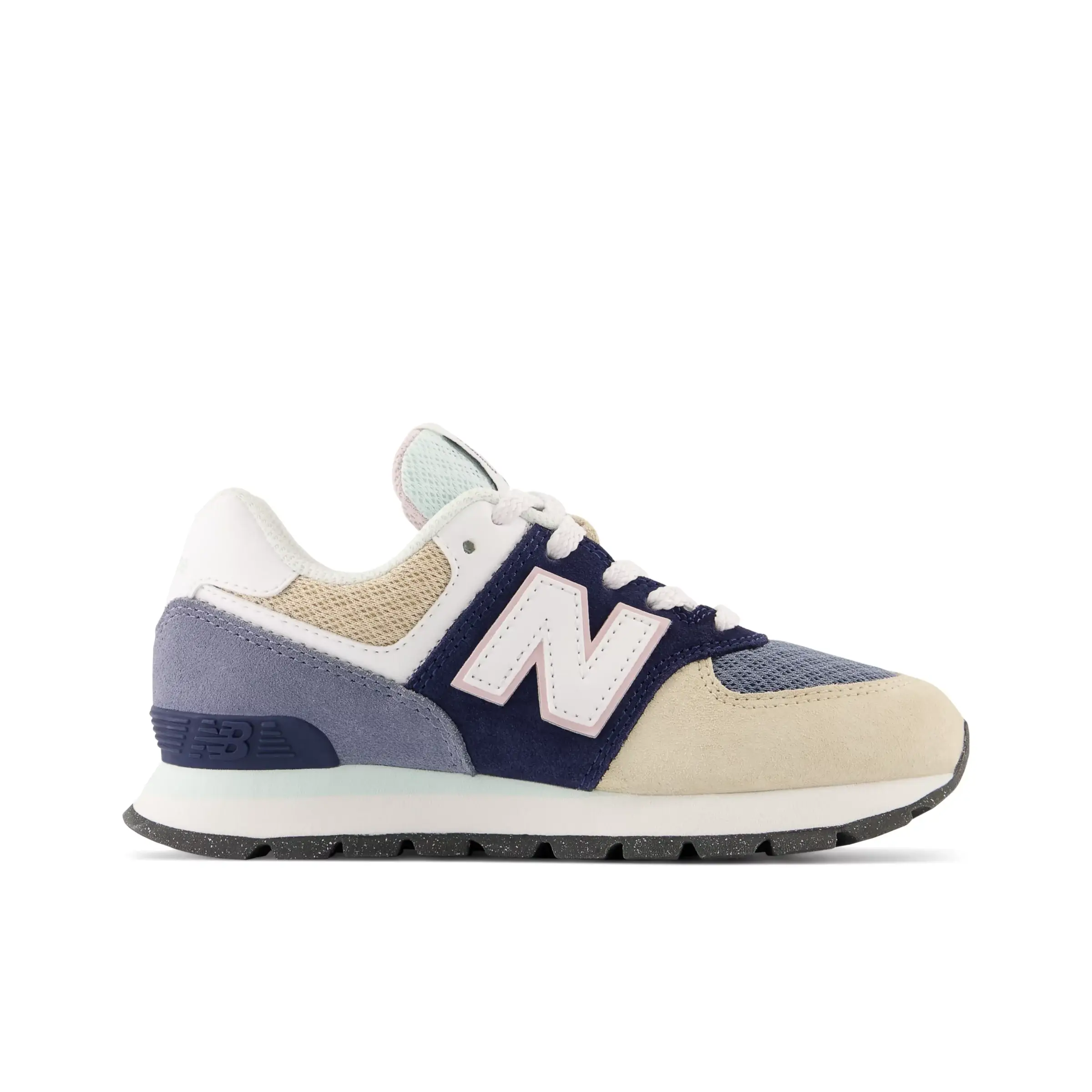 574 - NB Navy with Light Surf and Washed Pink
