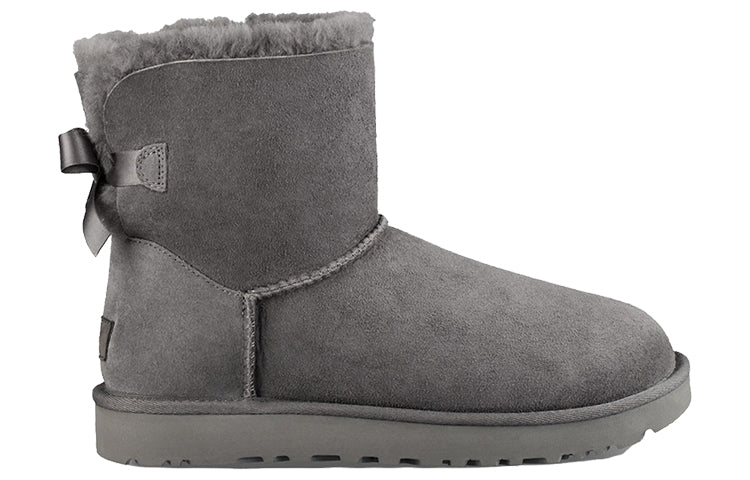(WMNS) UGG Mini Bailey Bow II Boot Snow boots Grey 1016501-GREY