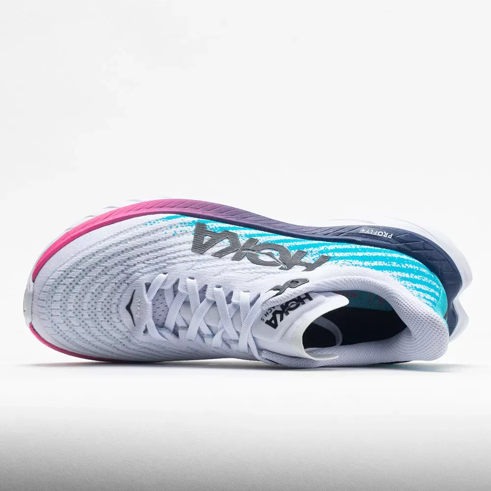 Hoka One One Mach 5 Women's White/Scuba Blue