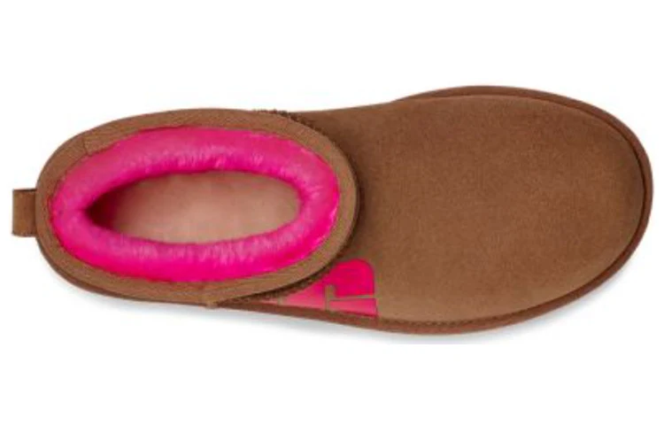 (WMNS) UGG Classic Ultra Mini Broken Logo 'Chestnut Pink' 1126373-CTPNK