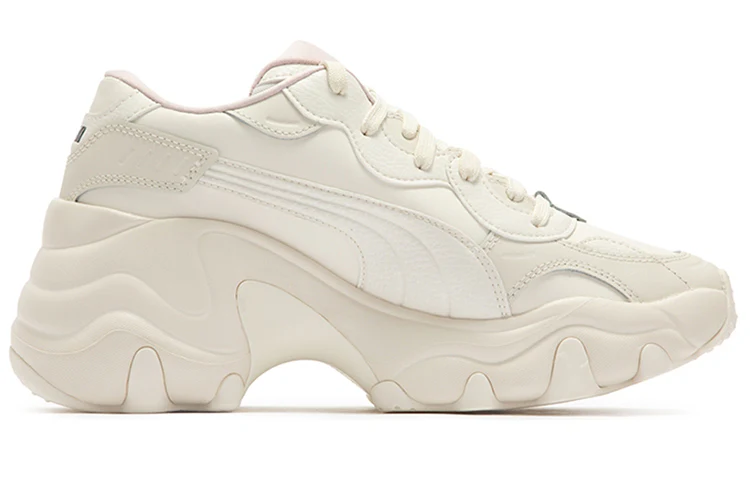 (WMNS) PUMA Pulsar Wedge 'Cream Pink Red' 387090-01