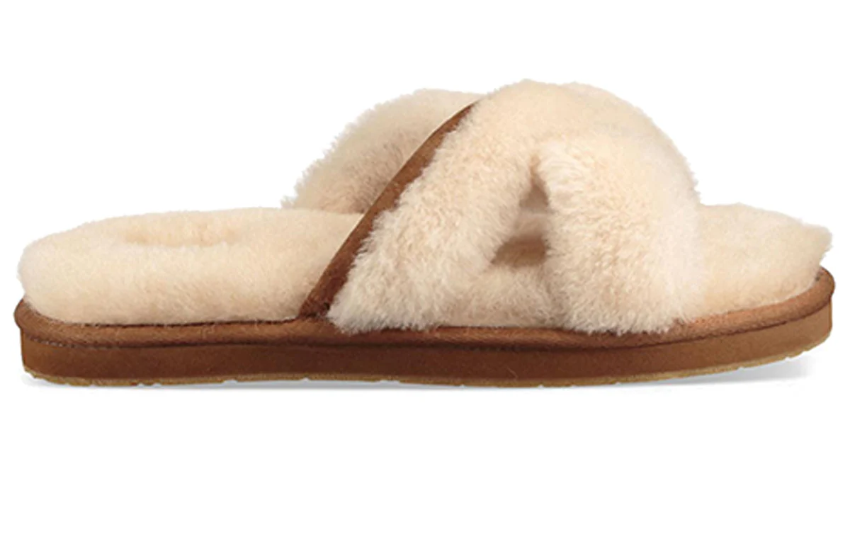 (WMNS) UGG Abela Retro Slippers 1017548-NAT