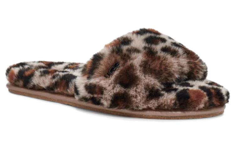 (WMNS) UGG W Fluff Slides II 'Leopard' 1127483-AMP