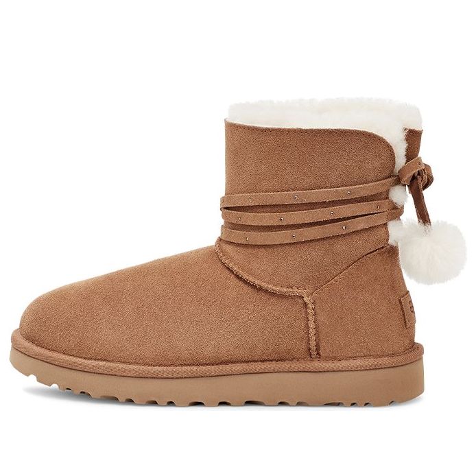 (WMNS) UGG Mini Bailey Bow Pom 1125382-CHE