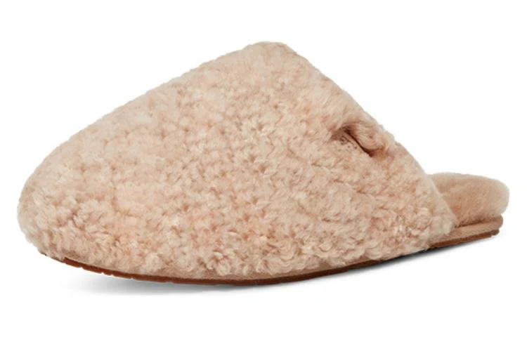 (WMNS) UGG Maxi Curly Slide 'Sand' 1133151-SAN