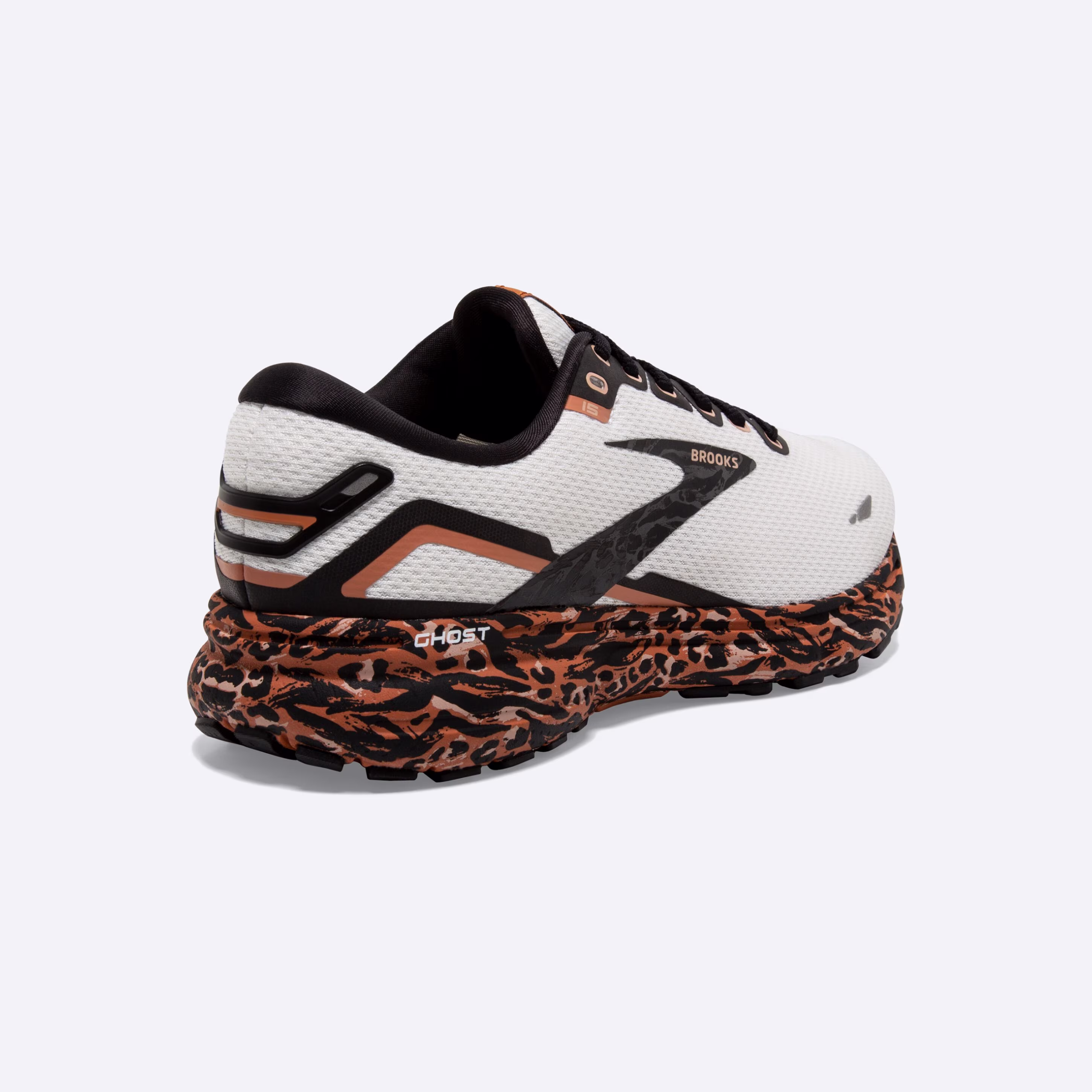 Women's Brooks, Ghost 15 Neutral Running Shoe -- Sunburn/Maple/Black