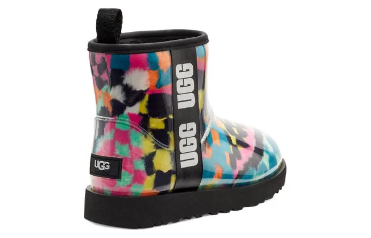 (WMNS) UGG Classic Clear Mini Boot Checks 'Black Multi' 1135530-BLKM