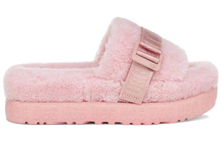 (WMNS) UGG Fluffita Thick Sole Pink Slippers 1113475-PCD