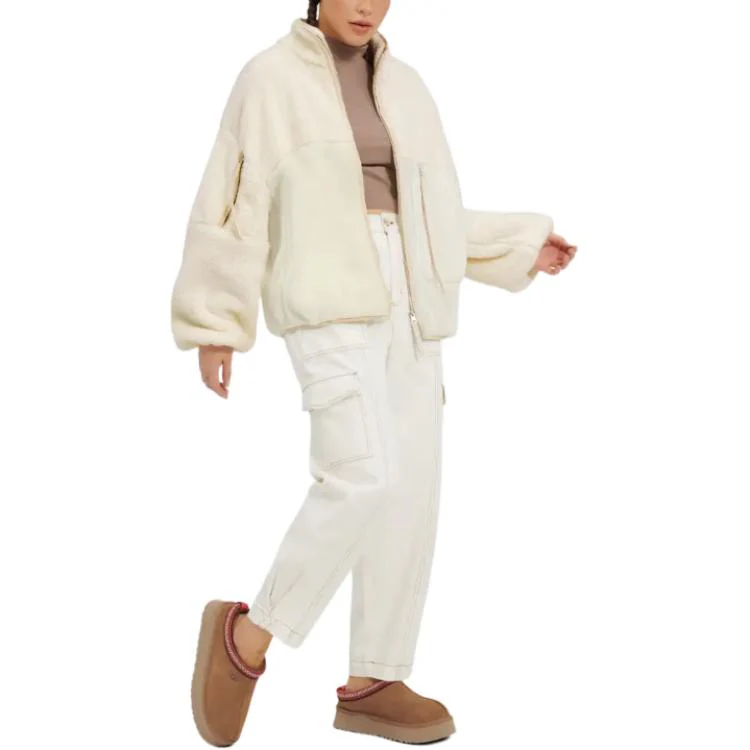 (WMNS) UGG Marlene Sherpa II Jacket 'Cream' 1134993-CRM