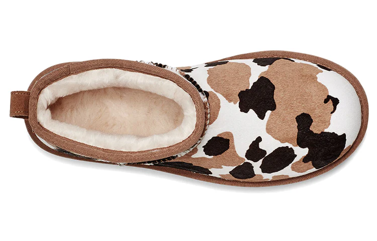 (WMNS) UGG Classic Ultra Mini 'Cow Print' 1123630-CHE