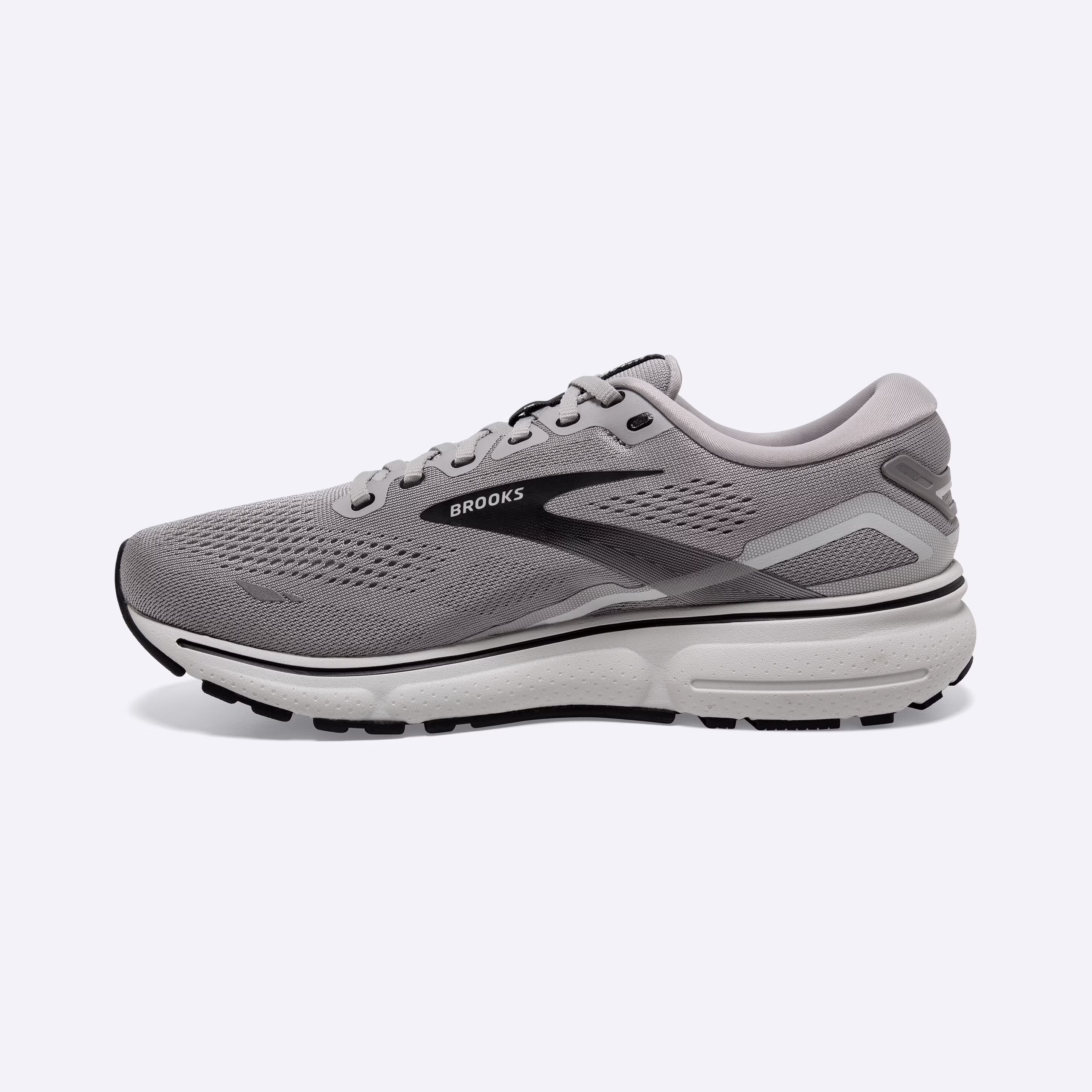 Men's Brooks, Ghost 15 Neutral Running Shoe -- Alloy/Oyster/Black