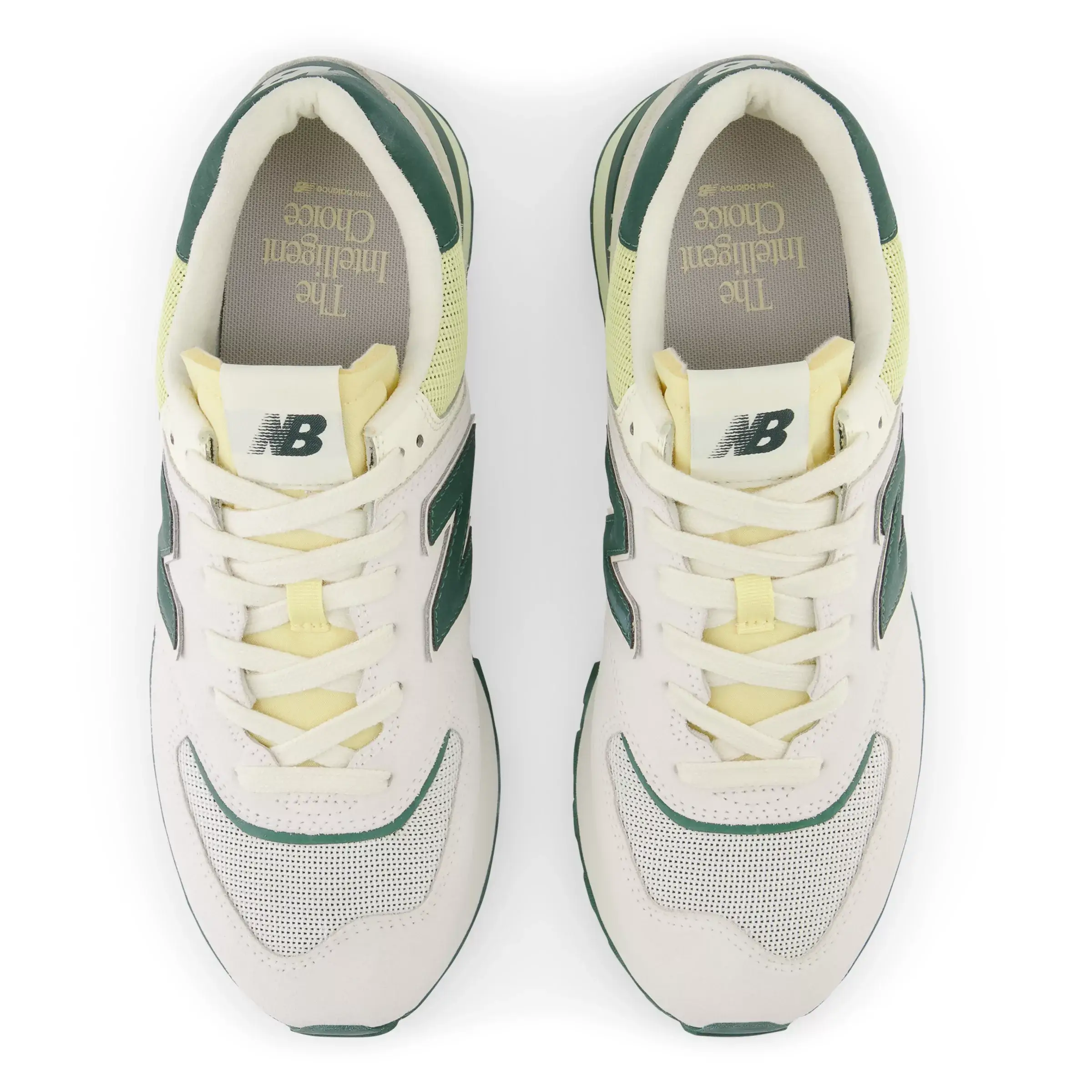 U574LG - White with Green