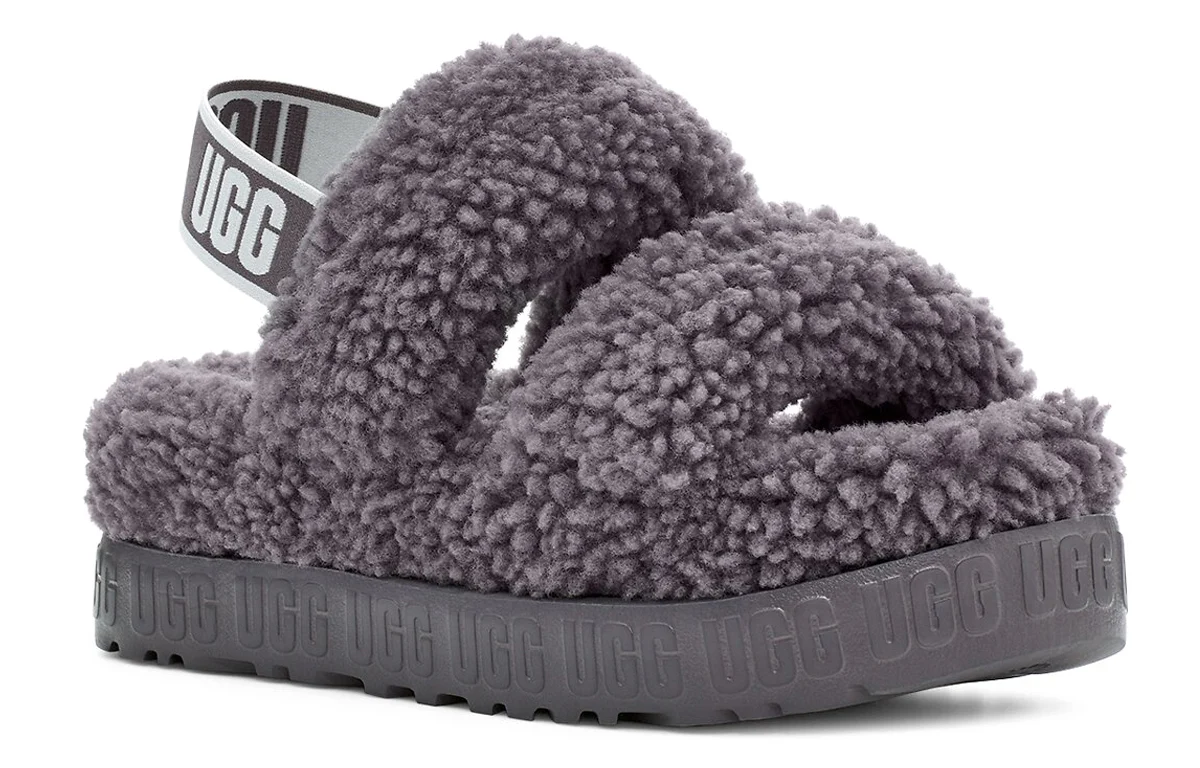 (WMNS) UGG Oh Fluffita Sandals Gray 1120876-SHA