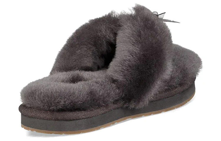 (WMNS) UGG Fluff Flip Flop III 1100250-GREY