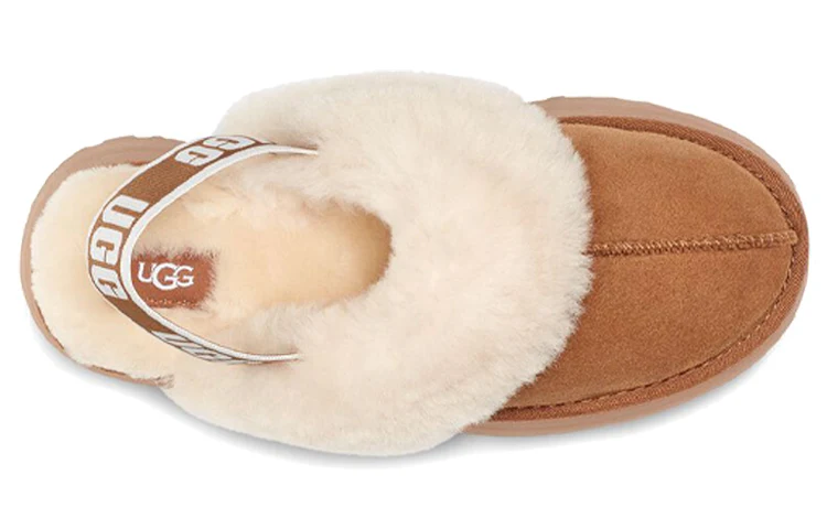 (WMNS) UGG Funkette Slipper 'Brown' 1113474-CHE