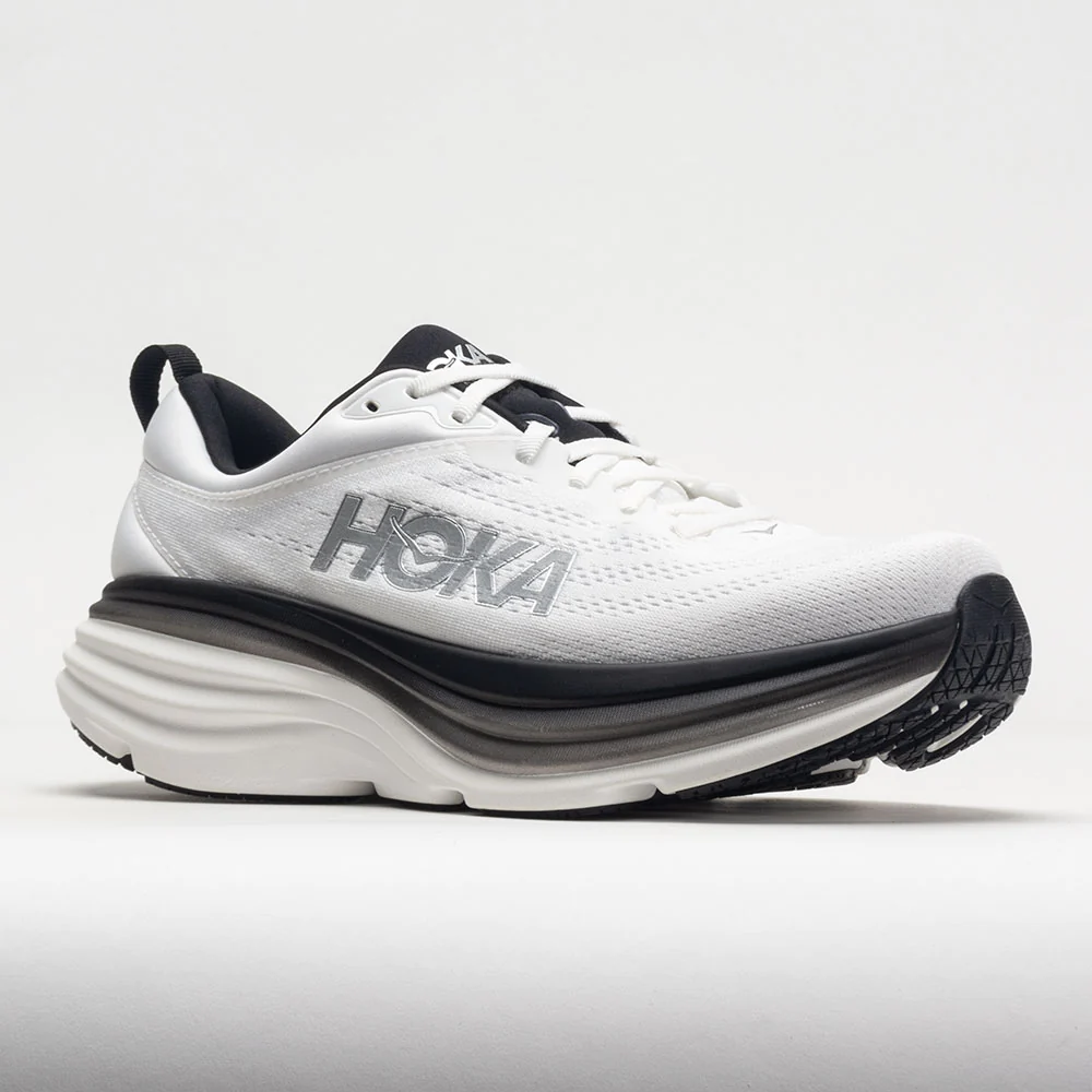 HOKA Bondi 8 Men's White/Black