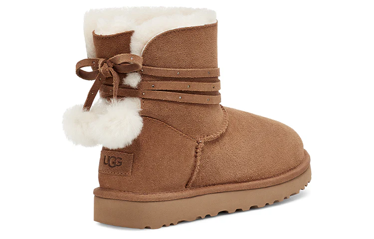 (WMNS) UGG Mini Bailey Bow Pom 1125382-CHE