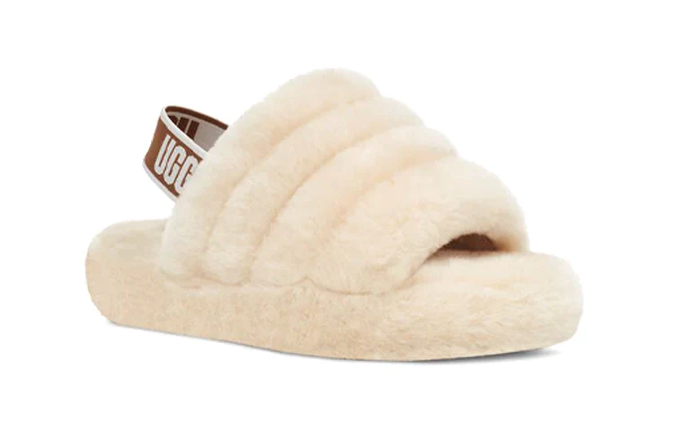 (PS) UGG Fluff Yeah Slide 'Natural' 1098494K-NAT