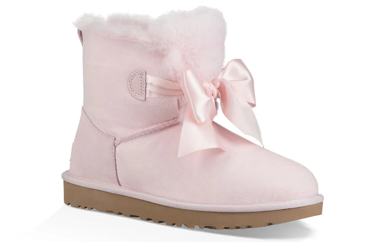 (WMNS) UGG F18 Mini Bow Fleece Lined Pink 1098360-SLPN