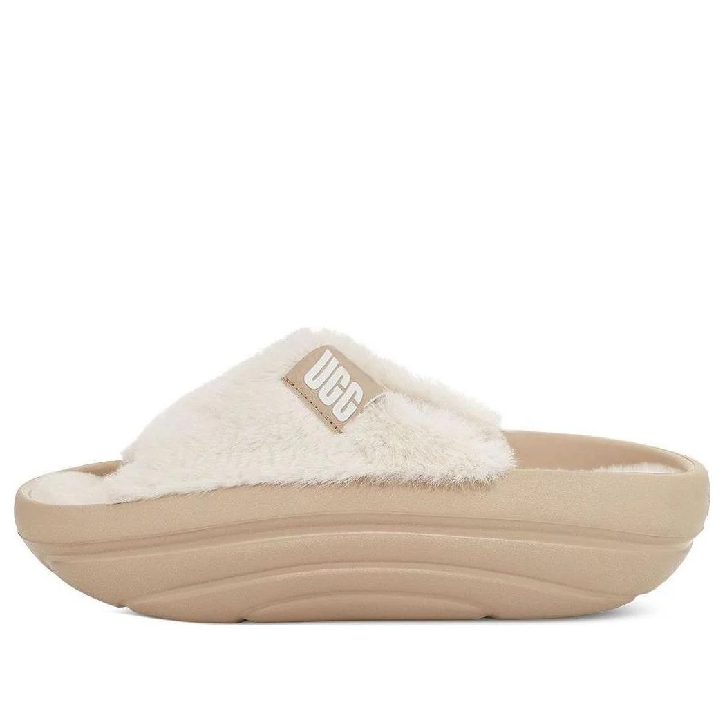 (WMNS) UGG FoamO UGGplush Slide 'Mustard Seed' 1143849-MDSD
