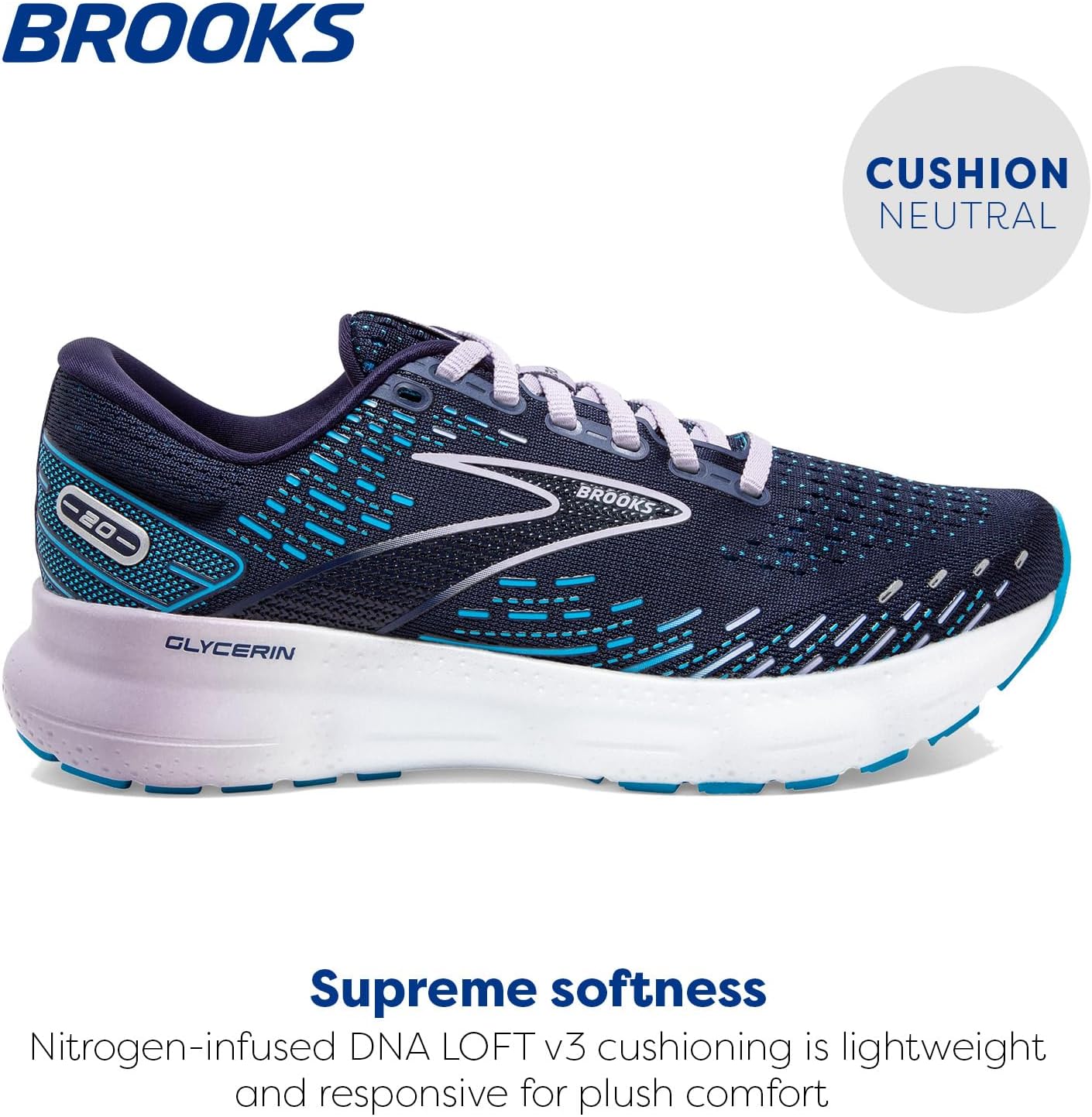 Brooks Women's Glycerin 20 Neutral Running Shoe