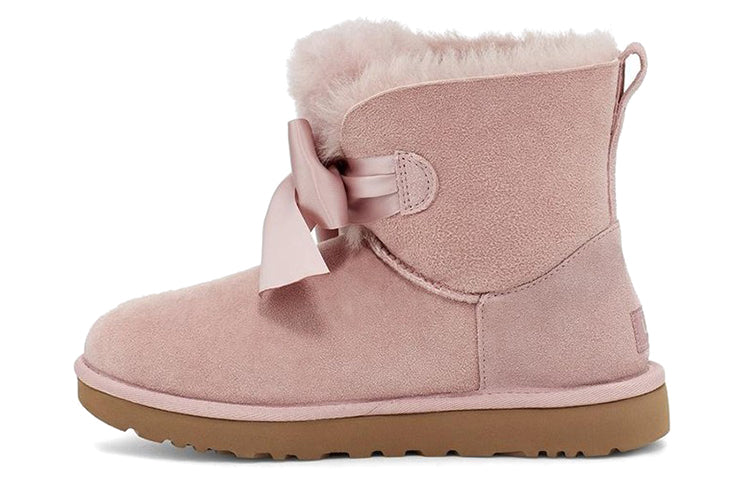 (WMNS) UGG Gita Bow Mini Cozy Stay Warm Plush Fleece Lined Pink 1098360-PCRY