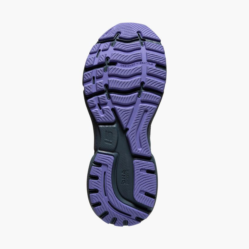 Women's Brooks, Ghost 15 Running Shoe - Black/Jacaranda/Salt