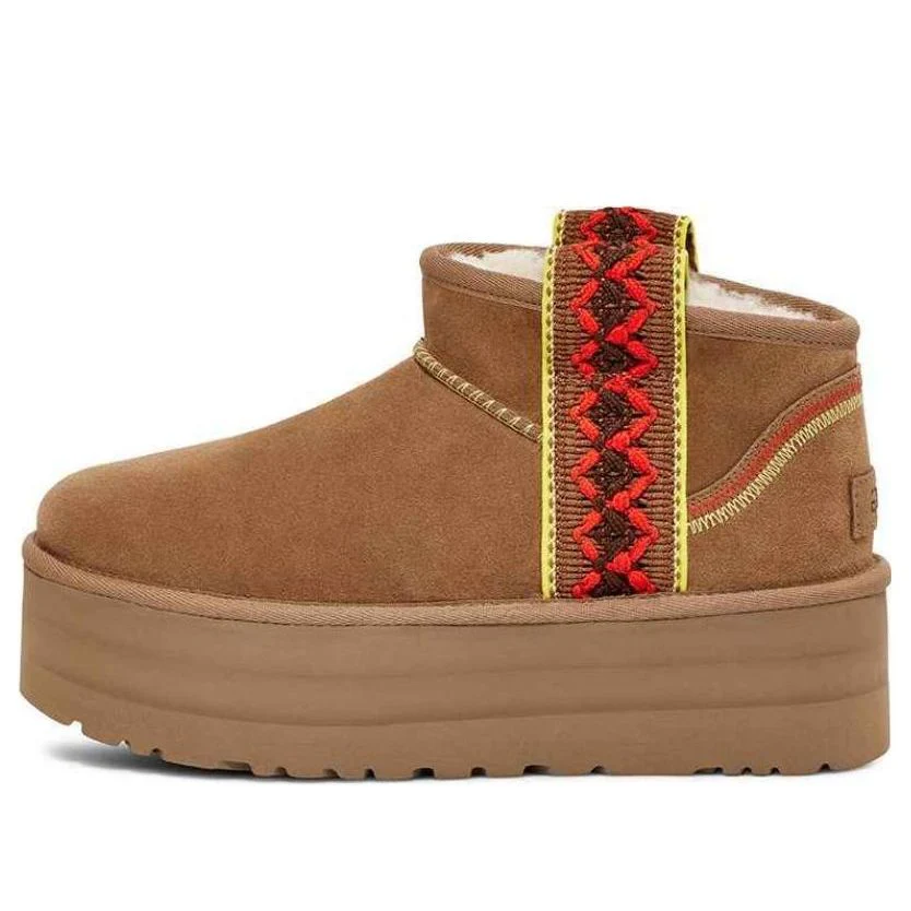 (WMNS) UGG Classic Ultra Mini Braid Plat 1138491-CHE
