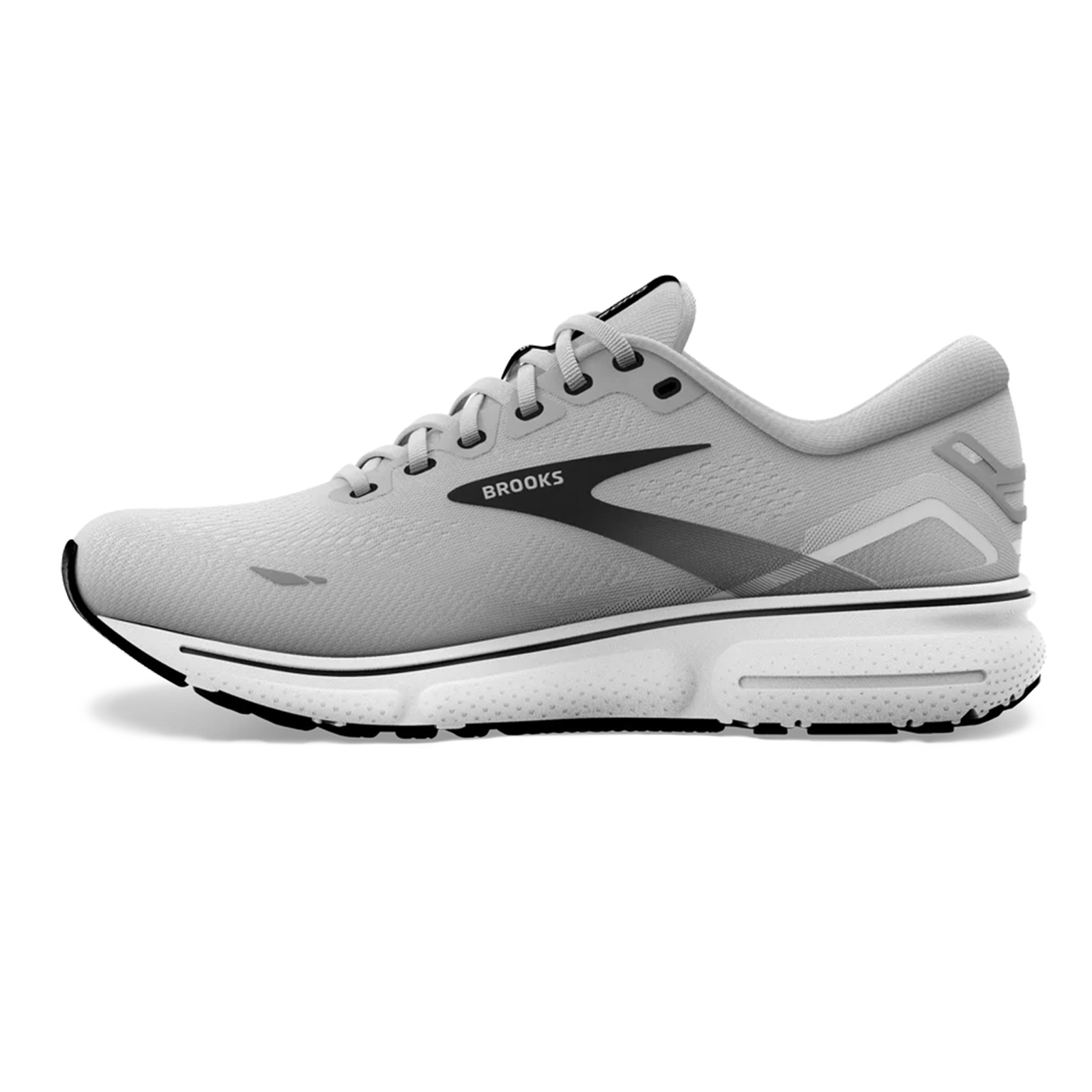 Brooks Ghost 15 Running Shoe-Grey/Black