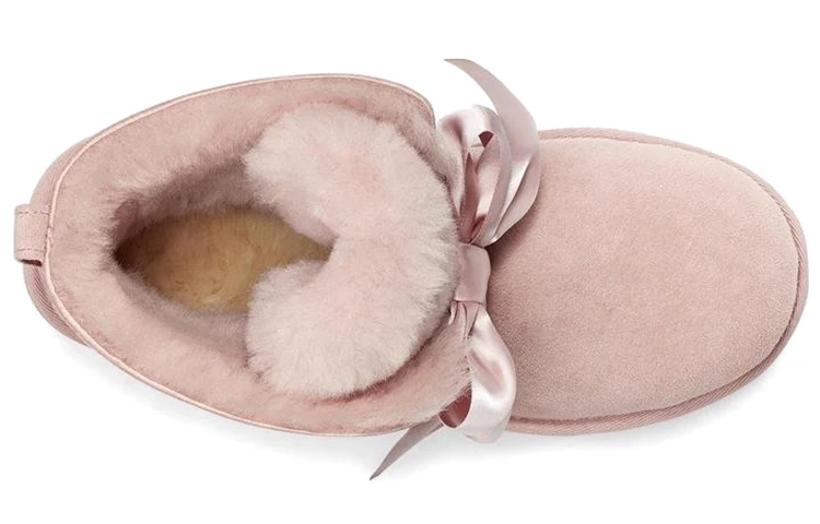 (WMNS) UGG Gita Bow Mini Cozy Stay Warm Plush Fleece Lined Pink 1098360-PCRY