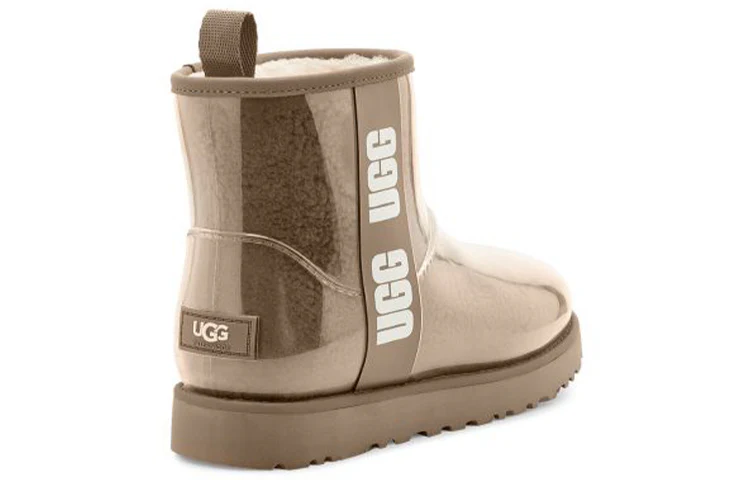 (WMNS) UGG Classic Clear Mini Large LOGO Fleece Lined '' 1113190-NCHS