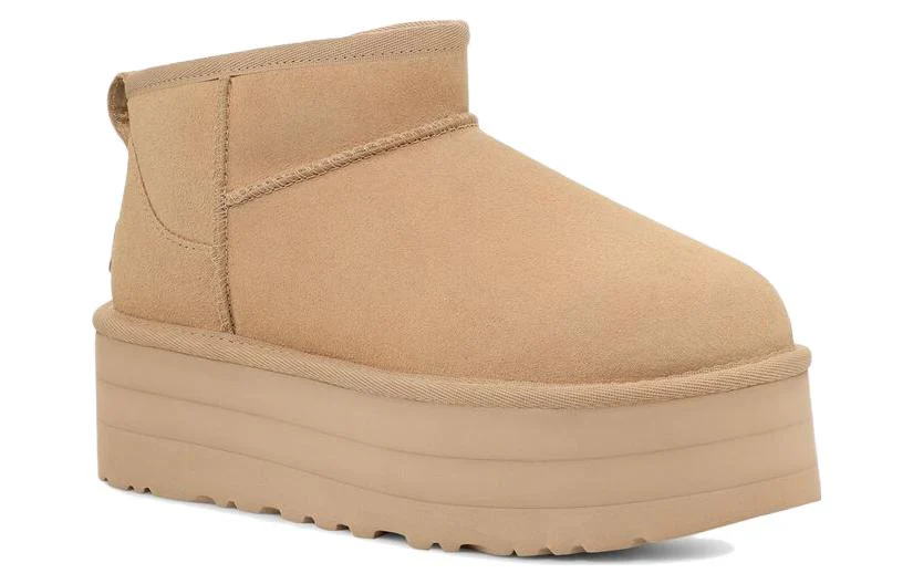 (WMNS)UGG Classic Ultra Mini Platform 'Driftwood' 1135092-DRI