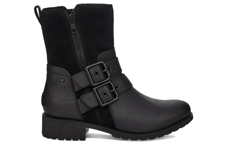 (WMNS) UGG Wilde Mid-Top Black 1103572-BLK