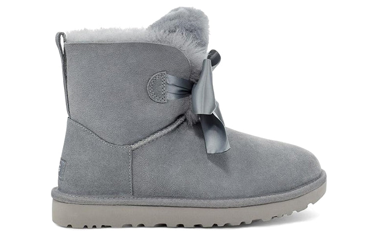 (WMNS) UGG Gita Bow Mini Fleece Lined Blue Gray 1098360-GYS