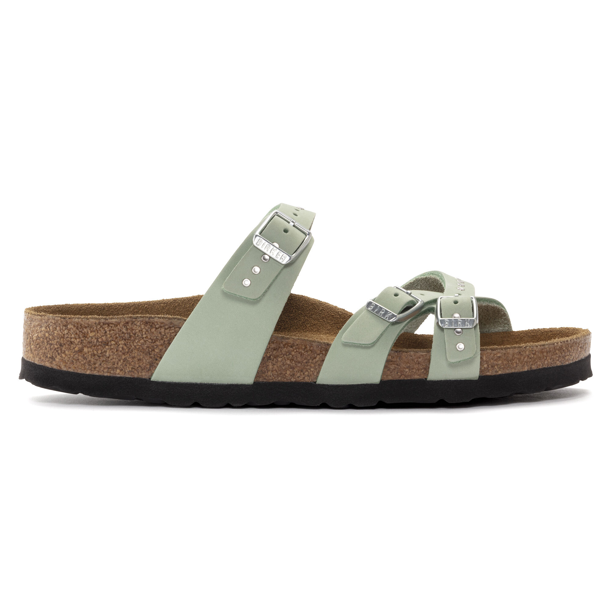 Franca Soft Footbed Nubuck Leather - Matcha