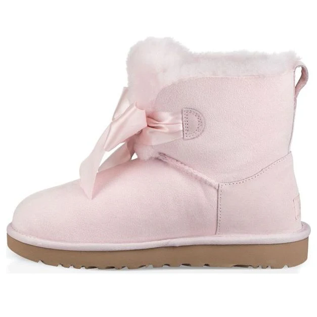 (WMNS) UGG F18 Mini Bow Fleece Lined Pink 1098360-SLPN