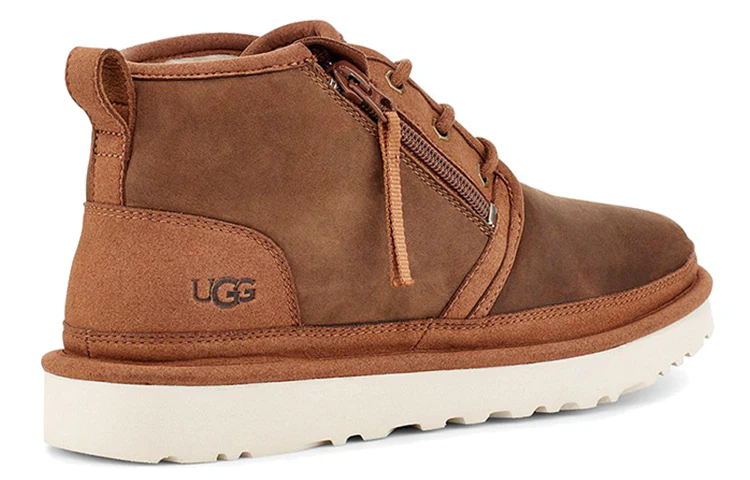 UGG Neumel Zip High Top Fleece Lined Brown 1103883-CHE