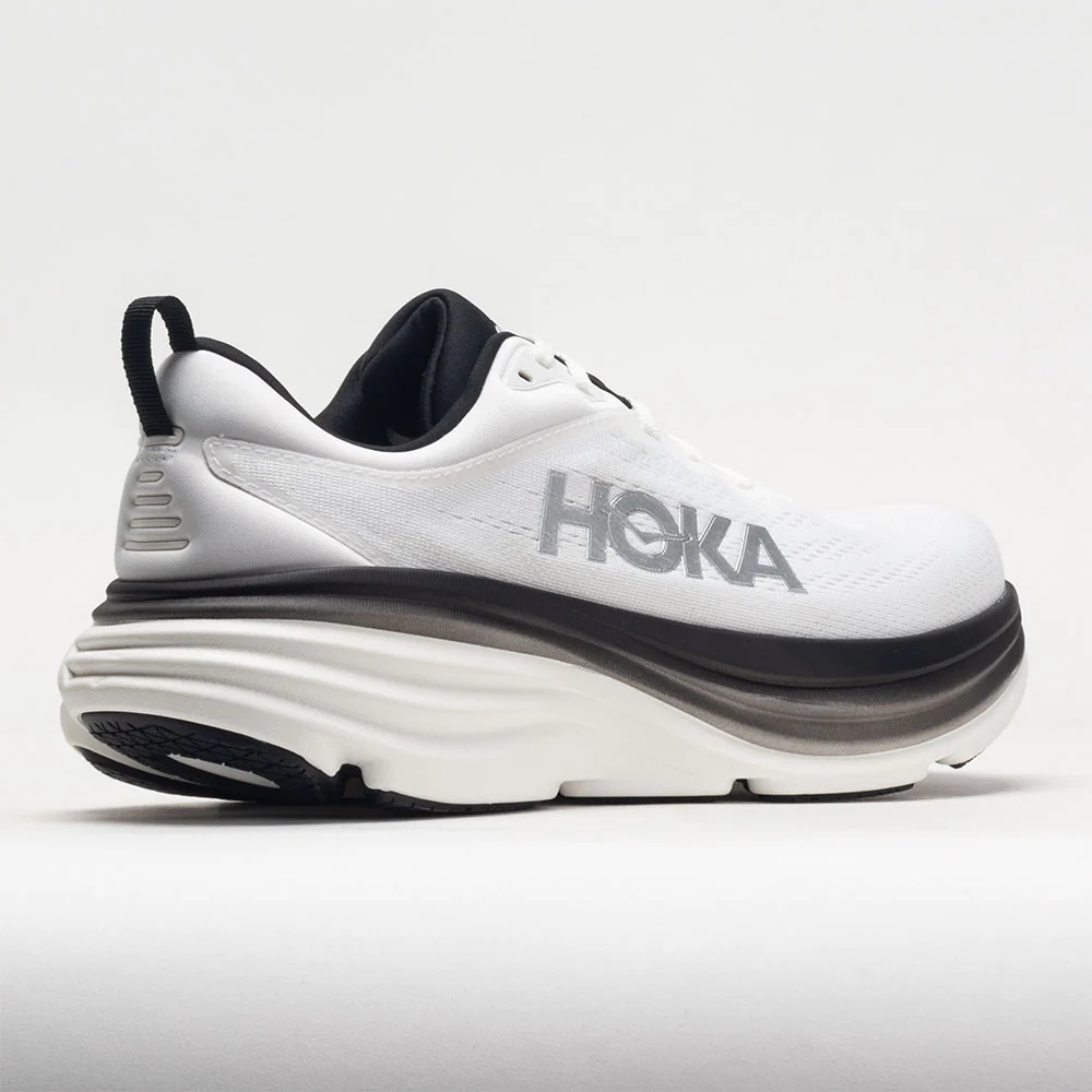 HOKA Bondi 8 Men's White/Black
