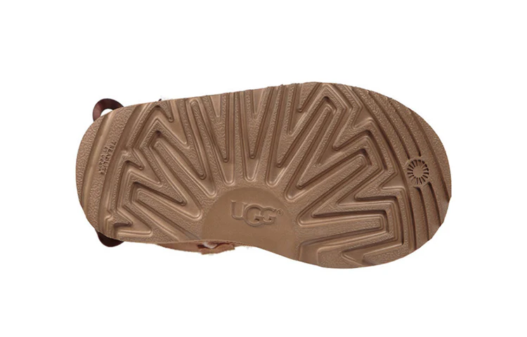 (PS) UGG Mini Bailey Bow II Fleece Lined Brown 1017397T-CHE