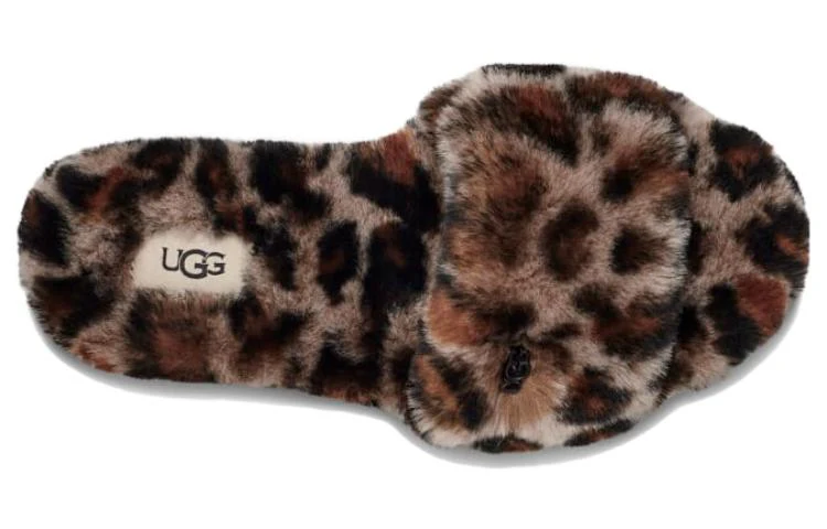 (WMNS) UGG W Fluff Slides II 'Leopard' 1127483-AMP