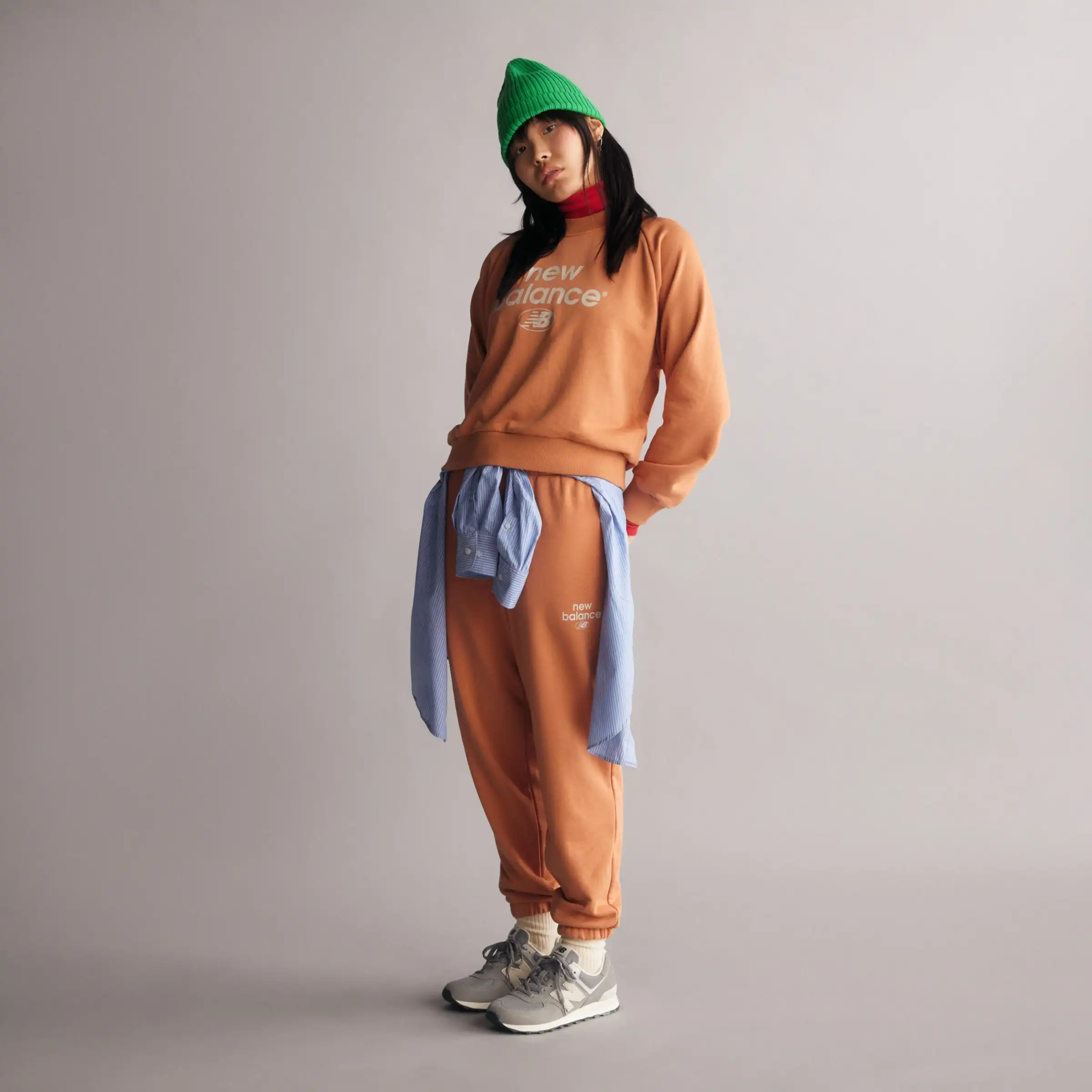 574 - Grey with Off White