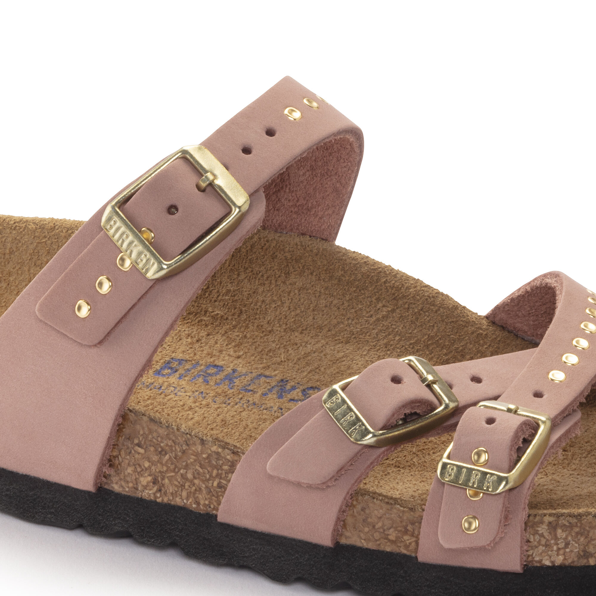 Franca Soft Footbed Nubuck Leather - Old Rose