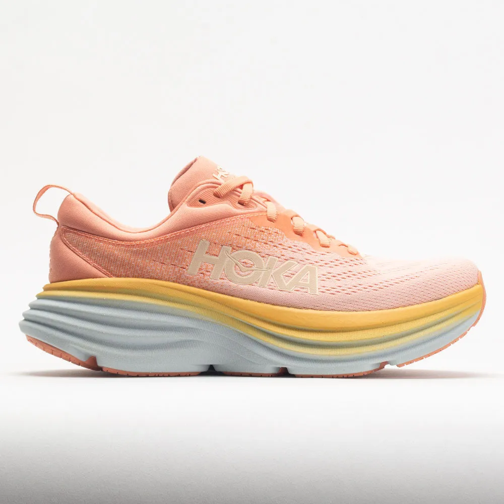 Hoka One One Bondi  8 Women's Shell Coral/Peach Parfait