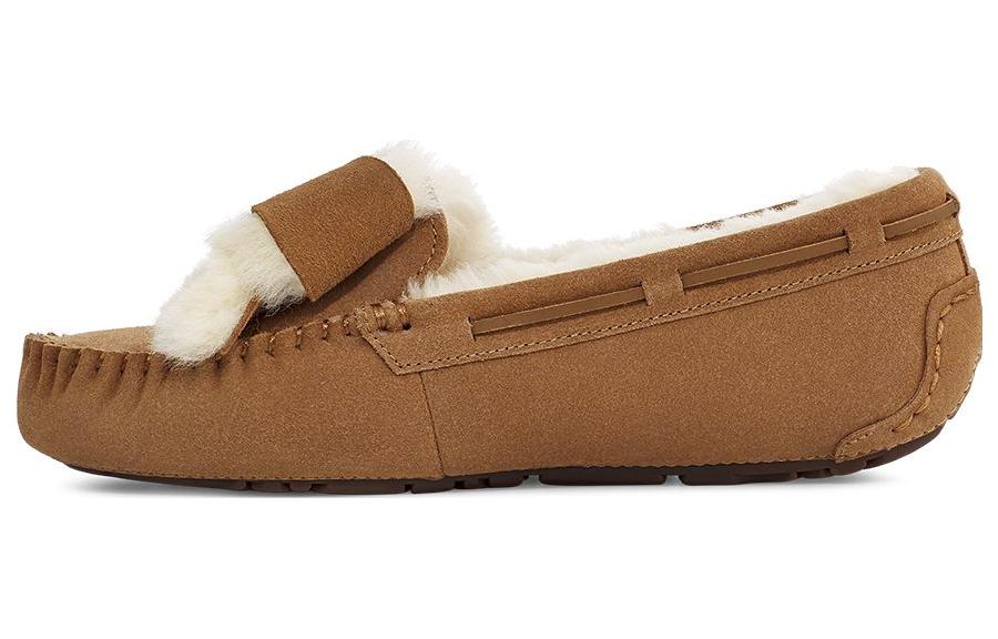 (WMNS) UGG Dakota Fur Bow 'Chestnut' 1138373-CHE