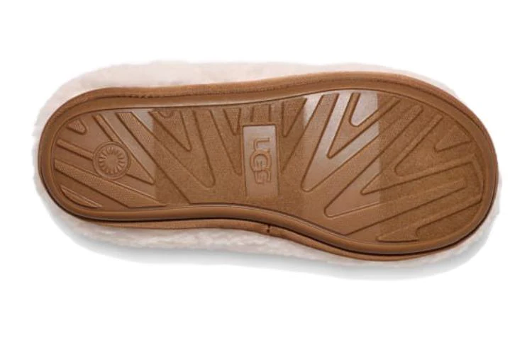 (TD) UGG Plushy Slippers 'Cream Brown' 1143792K-NCHS