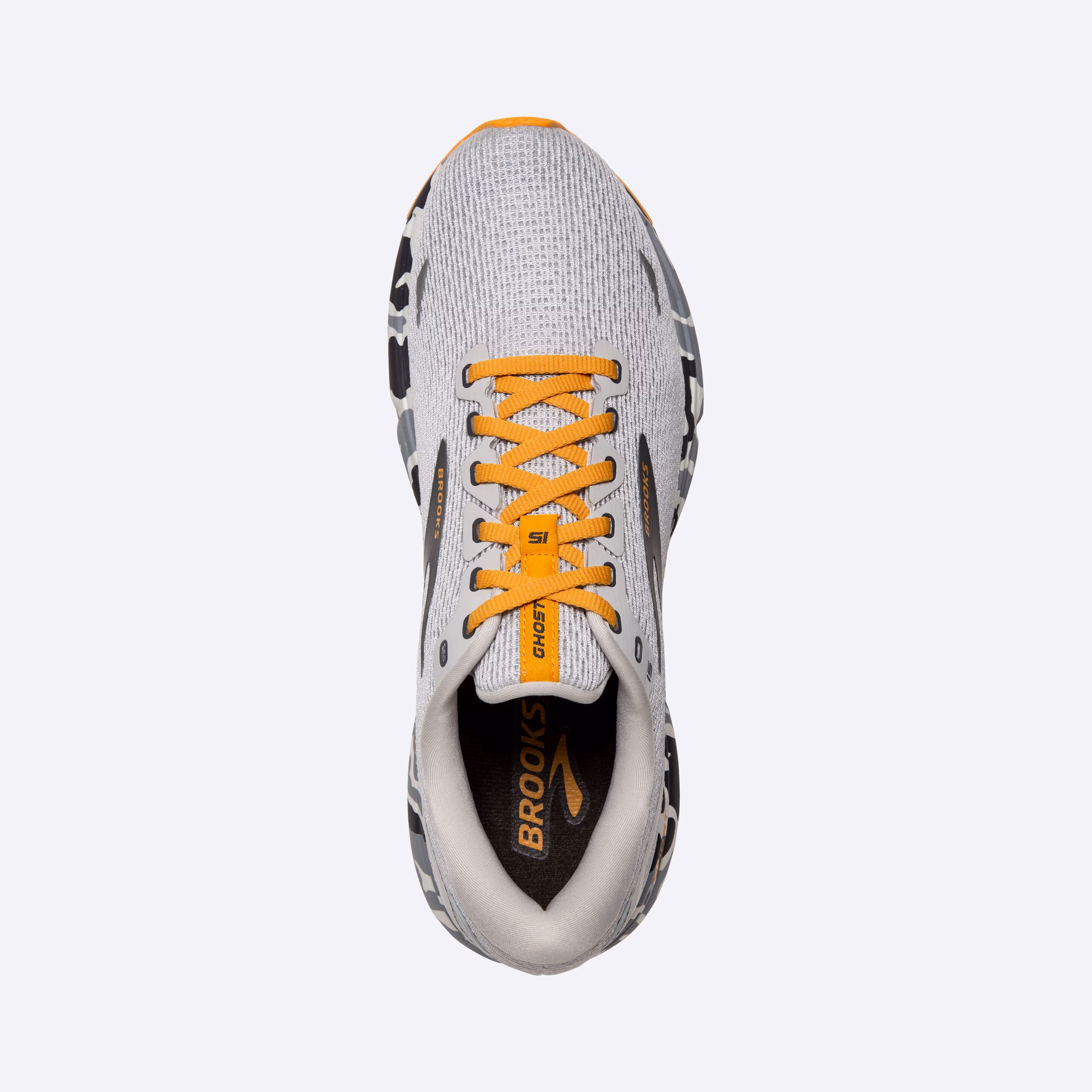 Women's Ghost 15 Neutral Running Shoe -- Blanc/Gray/Sunflower
