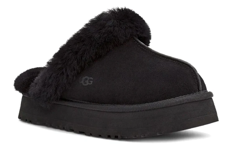 (WMNS) UGG Disquette Slipper 'Black' 1122550-BLK