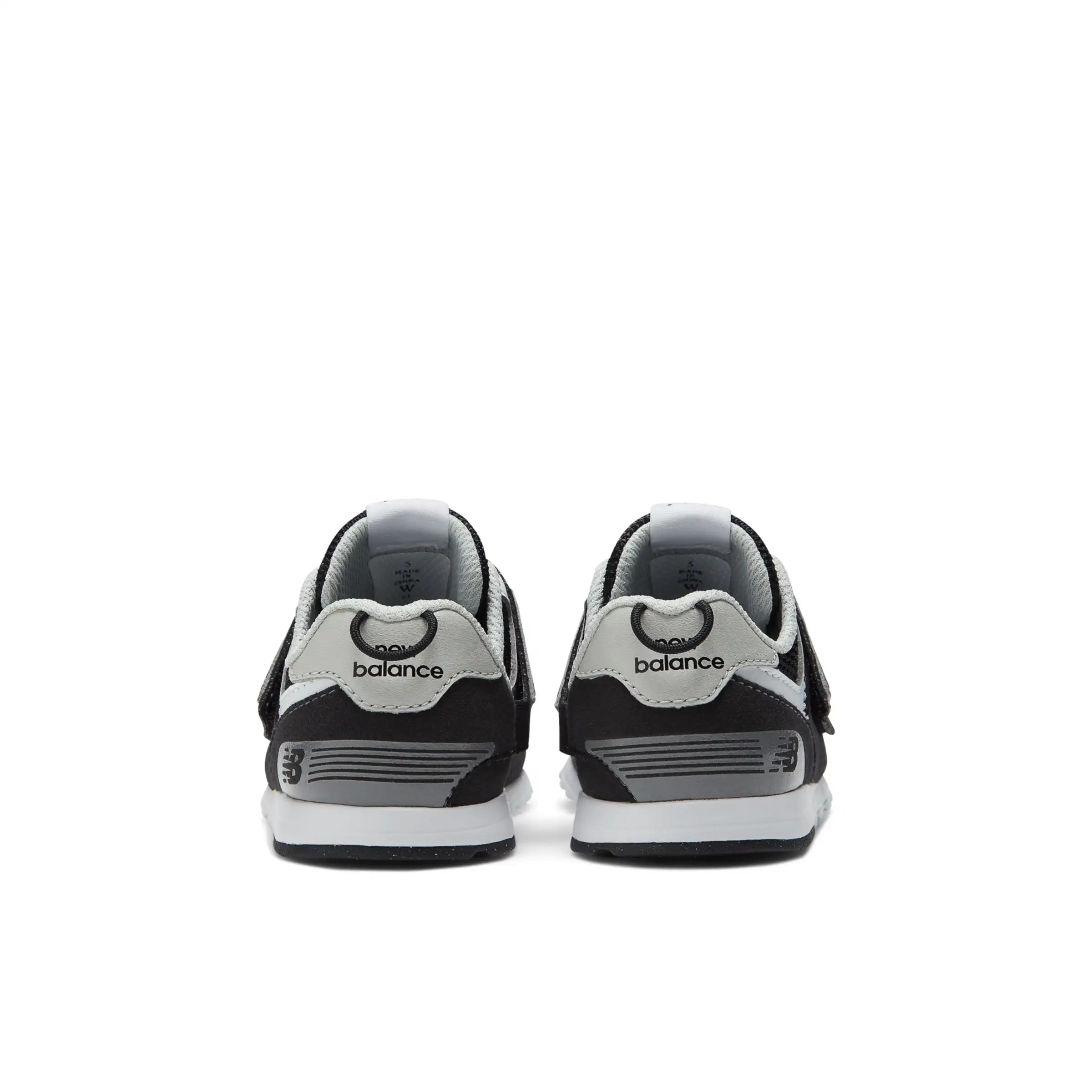 574 NEW-B Hook & Loop - Black with Silver Metallic